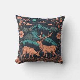 Cojín Decorativo Whimsical Deer Grazing D8
