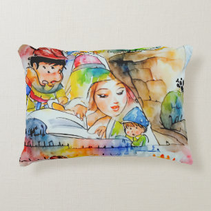Cojín Decorativo Whimsical Fairy Tale Ilustracion