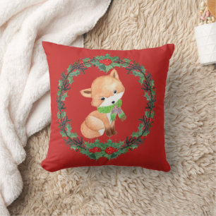Cojín Decorativo Whimsical Fox Wreath