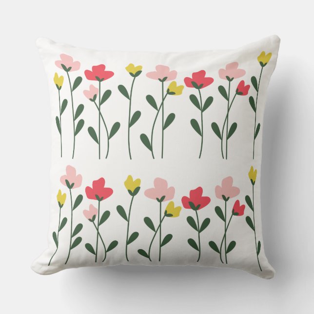 Cojín Decorativo Whimsical Garden Rows Pillows (Anverso)