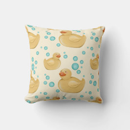 Cojín Decorativo Whimsical Gender Neutral Duck Bubble Throw Pillow