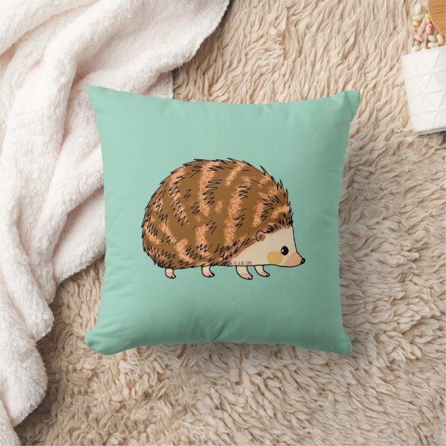 Cojín Decorativo Whimsical Hedgehog - Animal Cuaderno de Woodland (Manta)