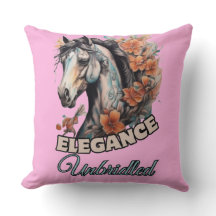 Whimsical Horse Tattoo con vibrante toque floral