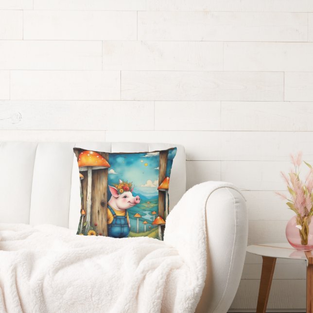 Cojín Decorativo Whimsical Piglet (Sofá)