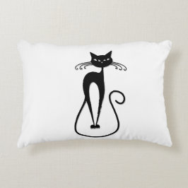 Cojín Decorativo Whimsical Skinny Black Cat