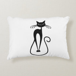 Cojín Decorativo Whimsical Skinny Black Cat