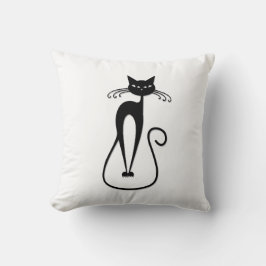 Cojín Decorativo Whimsical Skinny Black Cat
