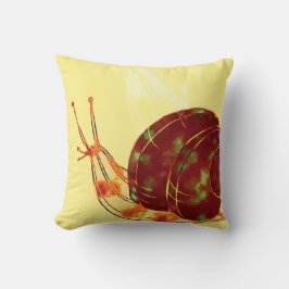 Cojín Decorativo Whimsical Snail Sojourn: