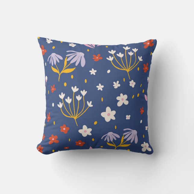 Cojín Decorativo Whimsical Wildflower Meadow (Anverso)