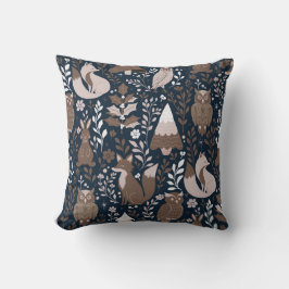 Cojín Decorativo Whimsical Woodland Creatures Pattern