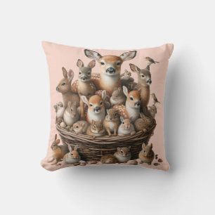 Cojín Decorativo Whimsical Woodland Dreams Nursery Pillow