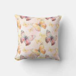 Cojín Decorativo Whimsy mariposa acuarela