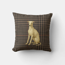 Cojín Decorativo Whippet tartan / plaid / tweed cushion