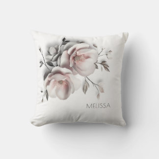 Cojín Decorativo White Blush 3 D Flower