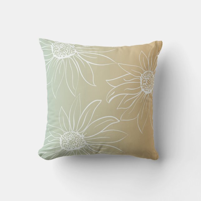 Cojín Decorativo White Daisies (Anverso)