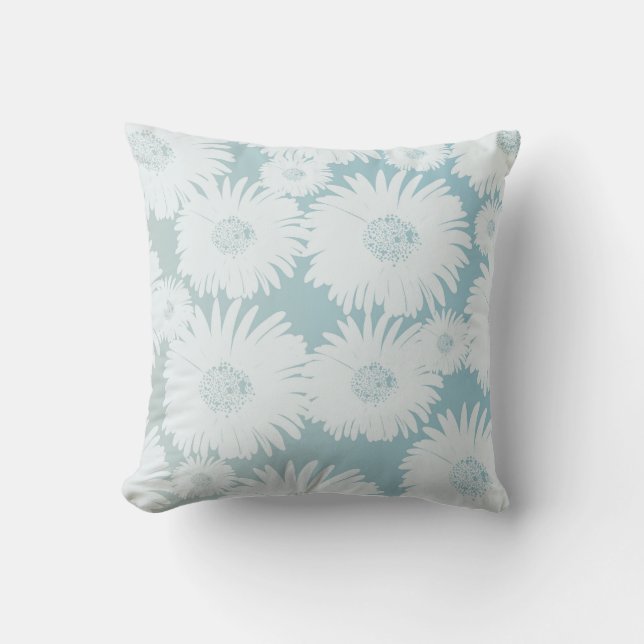 Cojín Decorativo White Daisies (Anverso)