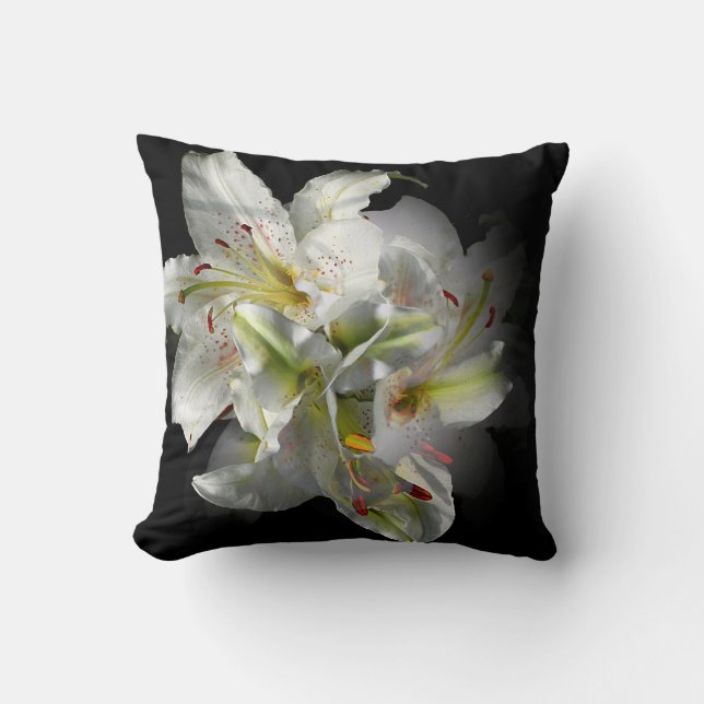 Cojín Decorativo White Lilies Fantasy (Anverso)