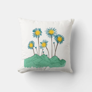 Cojín Decorativo White Pillow with Kazakhstan Cultural Design