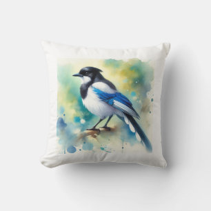 Cojín Decorativo Whitethroated Magpie Jay 100924AREF117 - Watercolo
