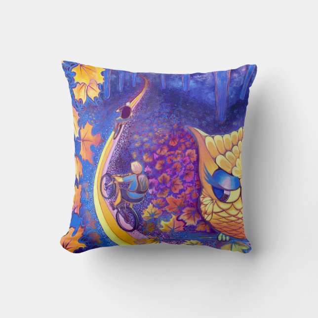 Cojín Decorativo ¿WHOOOO le está mirando? (Anverso)