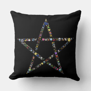 Cojín Decorativo wicca pentagram pillow