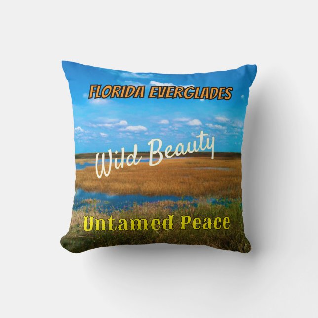 Cojín Decorativo Wild Beauty Untamed Peace Everglades Scenic (Anverso)