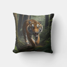 Cojín Decorativo Wild Cat in Golden Forest Scene