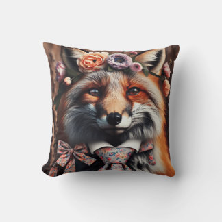Cojín Decorativo Wild fox wearing a tie cute pillow