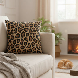 Cojín Decorativo Wild Leopard Print Decorative Throw Pillow