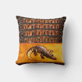 Cojín Decorativo WILD NATURE - Colección de diseño CROCODILE-DILE-D