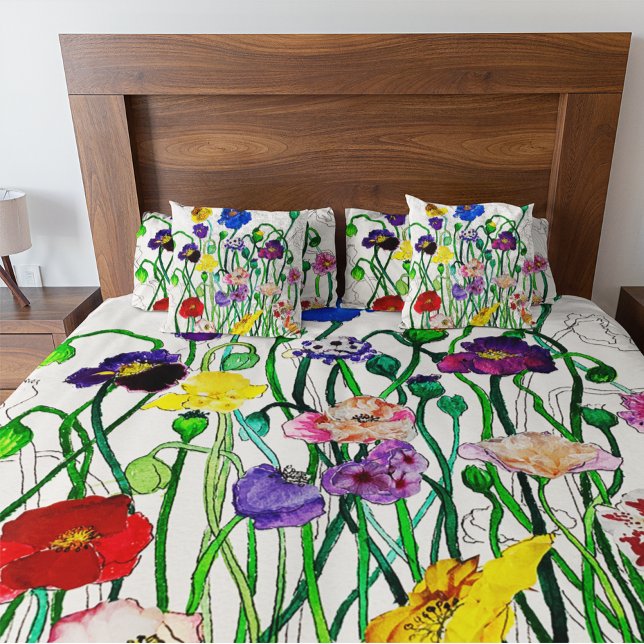 Cojín Decorativo Wild Poppy Cushion (Matching Wild Poppy pillows and blanket)