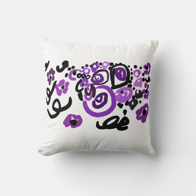 Cojín Decorativo Wild Purple Peacock (Anverso)