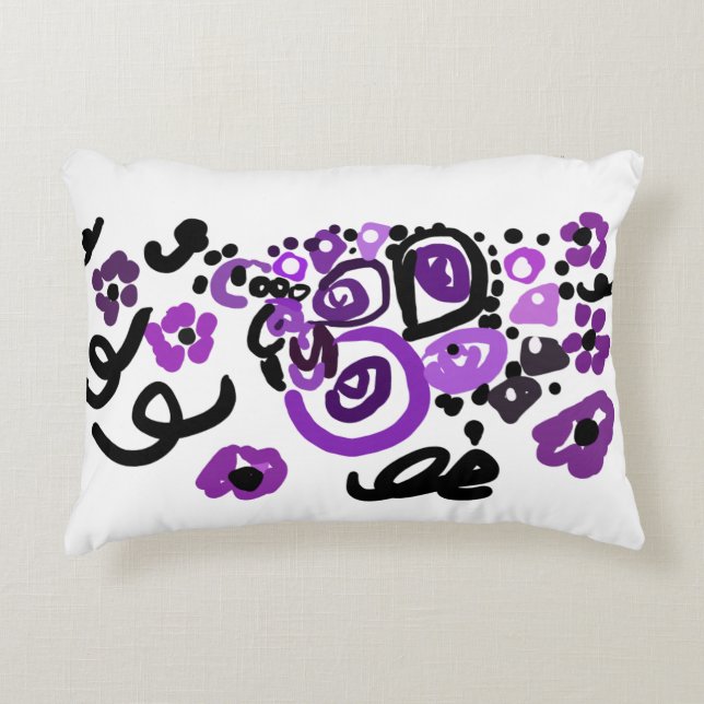 Cojín Decorativo Wild Purple Peacock (Anverso)