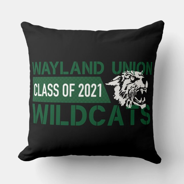 Cojín Decorativo Wildcats de la Unión Wayland #3 (Anverso)