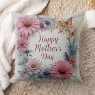 Cojín Decorativo Wildflowers Happy Mother's Day