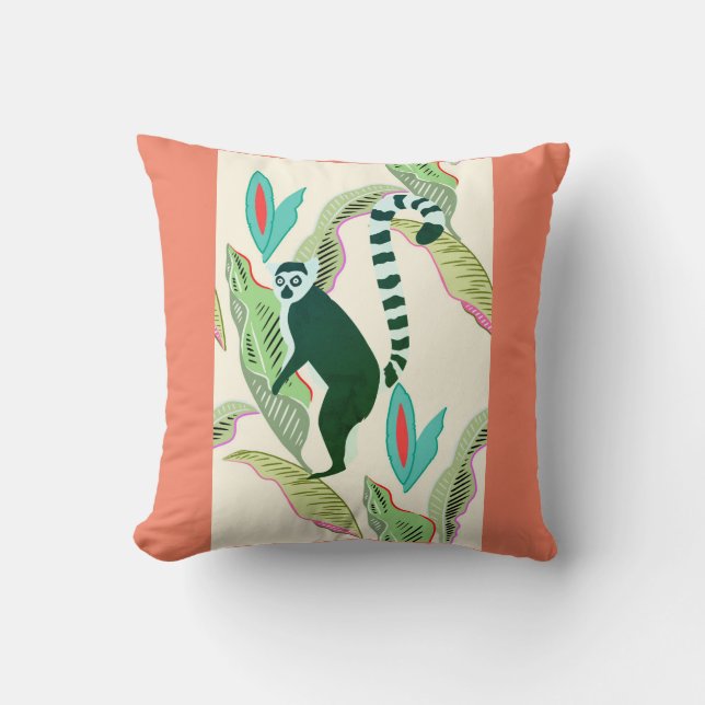 Cojín Decorativo Wildlife Friendship - SOS Lemur (Anverso)