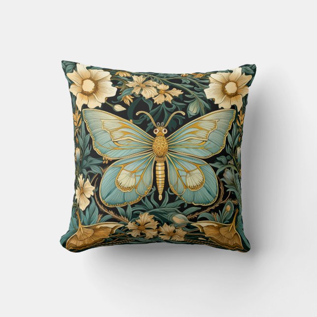 Cojín Decorativo William Harris Butterfly Art Pillow (Anverso)