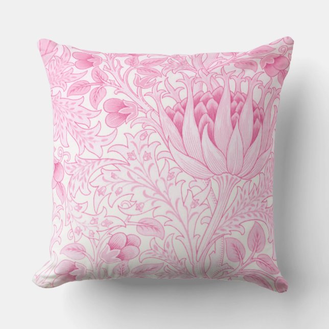 Cojín Decorativo William Morris Artichoke Pink (Anverso)