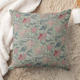 Cojín Decorativo William Morris Cray Vintage Floral Pink Green