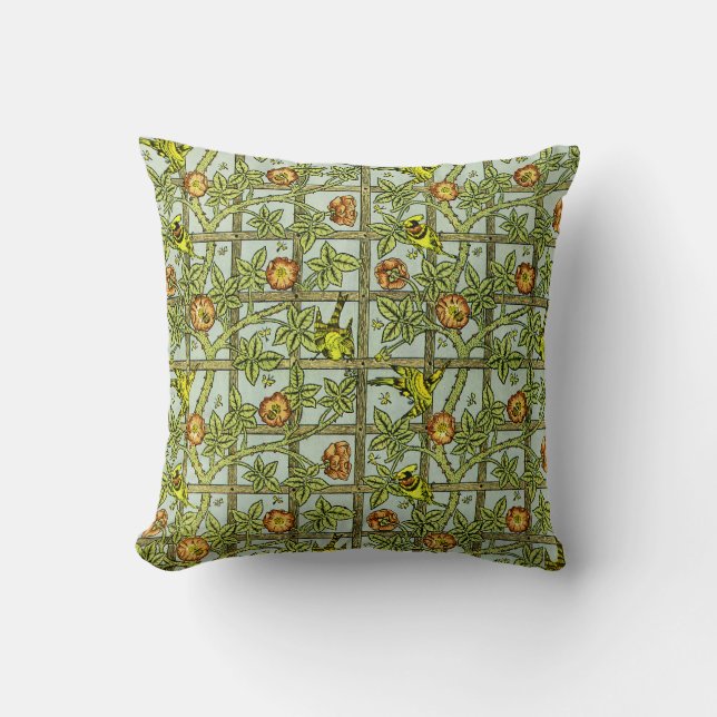 Cojín Decorativo William Morris Design #5 (Anverso)