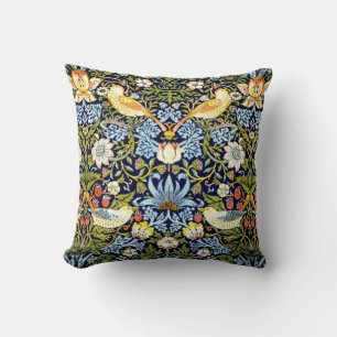 Cojín Decorativo William Morris: Diseño vintage de Strawberry Thief