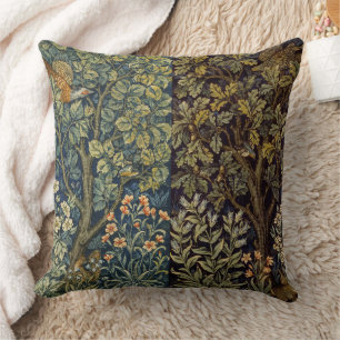 Cojín Decorativo William Morris Faisán Árbol Flor