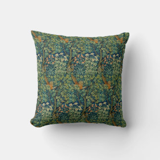 COJÍN DECORATIVO WILLIAM MORRIS GARDEN FLOTA VERDE OSCURA 8