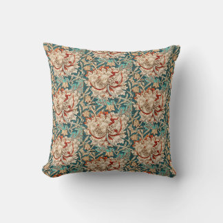 COJÍN DECORATIVO WILLIAM MORRIS GARDEN TAN POPPY FLORAL 10