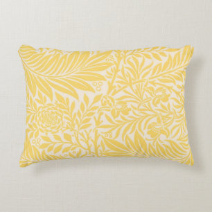 Cojín Decorativo William Morris - Hojas de Larkspur y Patrón de Flo