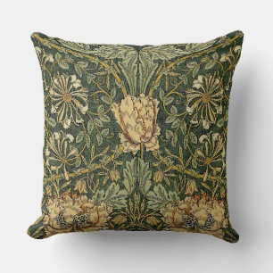 Cojín Decorativo William Morris Honeysuckle Green Floral
