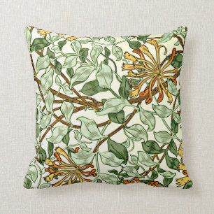 Cojín Decorativo William Morris - Honeysucle Green y Gold