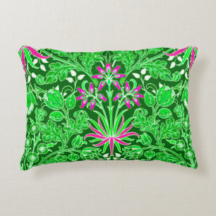 Cojín Decorativo William Morris Hyacinth Print Lime & Emerald Green