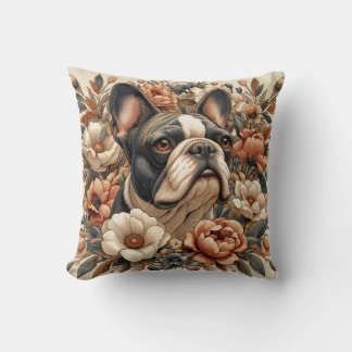 Cojín Decorativo William Morris inspiró a Pillow del Bulldog francé