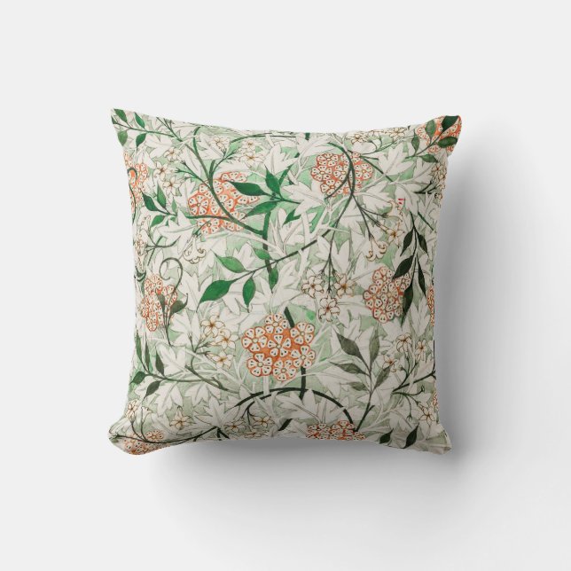 Cojín Decorativo William Morris Jasmine Garden Flower Classic (Anverso)